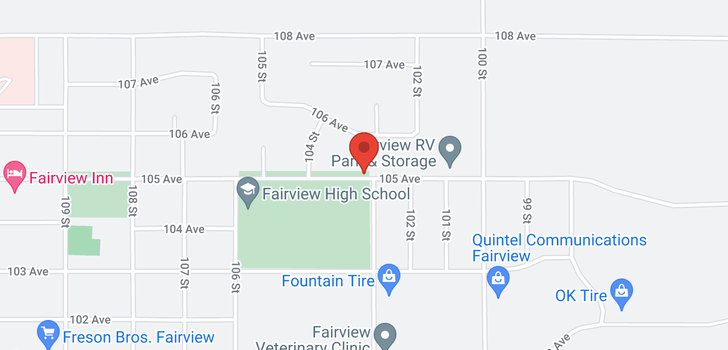 map of 10300 105 Avenue